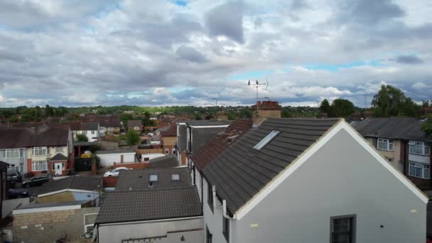 Dramatic Sky Moving Clouds Luton Town England British City — Stockvideo