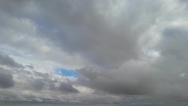 Dramatic Sky Moving Clouds Luton Town England British City — Αρχείο Βίντεο