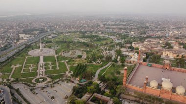 High Angle View of Lahore City and Traffic.  Lahore is the capital of the Pakistani province of Punjab, is Pakistan's 2nd largest city after Karachi, and is the 26th largest city in the world. 