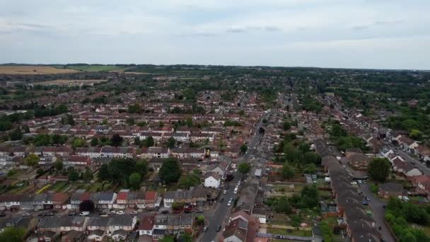Beautiful Aerial Footage City Centre Luton Town England Great Britain — Stock videók