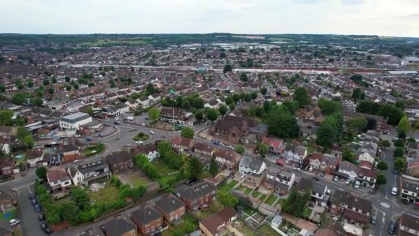 Beautiful Aerial Footage City Centre Luton Town England Great Britain — Stock videók