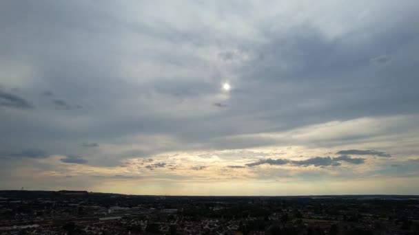 Beautiful Aerial Footage City Centre Luton Town England Great Britain — Vídeo de stock