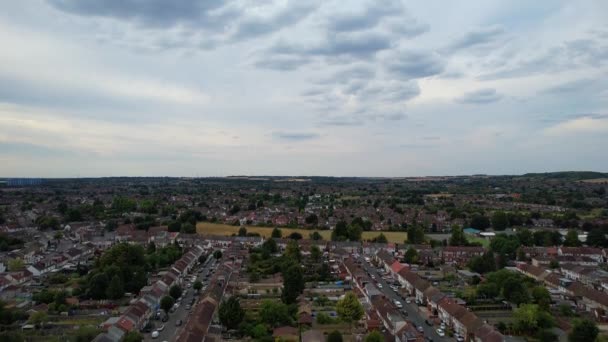 Beautiful Aerial Footage City Centre Luton Town England Great Britain — Stockvideo