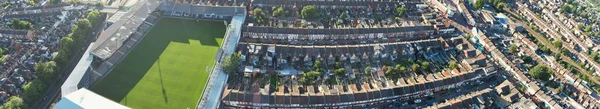 High Angle Drone View Luton City Center Railway Station Luton — Stockfoto