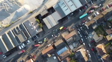 Car Accident Drone's Footage. Leagrave road which was closed due to accident, i flew the drone and saw many police, fire and ambulance vehicles, the white audi car was cut into pieces, ripped off the roof and doors to take out passenger from car. 