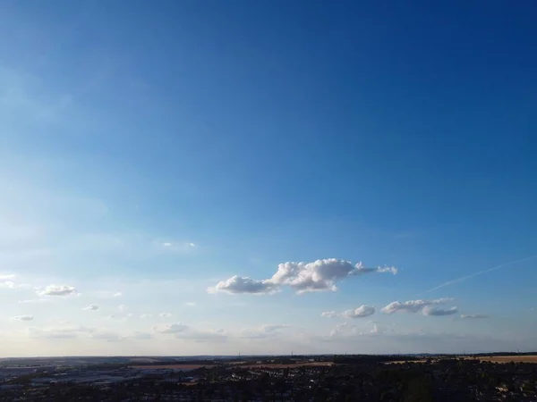 High Angle Drone View Luton City Center Railway Station Luton — стоковое фото