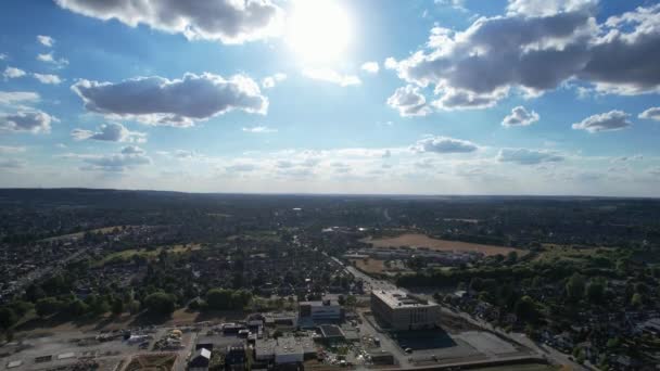 Aerial View Barnfield College Largest Further Education College Bedfordshire England — Stockvideo