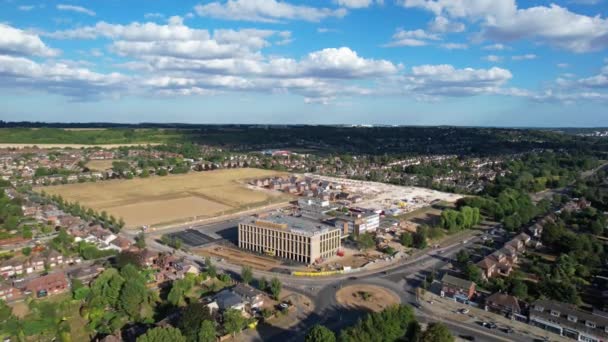 Aerial View Barnfield College Largest Further Education College Bedfordshire England — Stok video