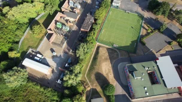 Aerial View Barnfield College Largest Further Education College Bedfordshire England — Stockvideo