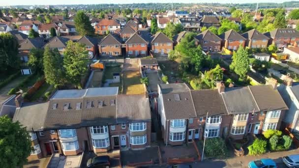 Beautiful Fast Moving Dramatic Clouds England Drone High Angle Footage — Video Stock