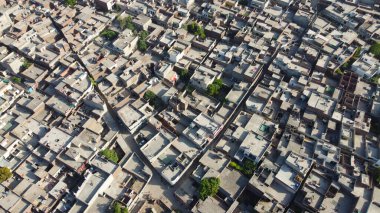 High Angle Aerial View of Sheikhupura City of Punjab Pakistan, Drone's Footage. Sheikhupura also known as Qila Sheikhupura, is a city in the Pakistani province of Punjab. Founded by the Mughal Emperor Jehangir in 1607, 