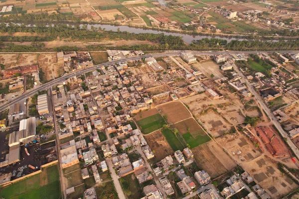 Вид Повітря Місто Джинна Сіті Гуджранвала Пакистан — стокове фото