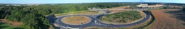 High Angle View Luton Airport Junction Interchange Motorways J10 Luton —  Fotos de Stock