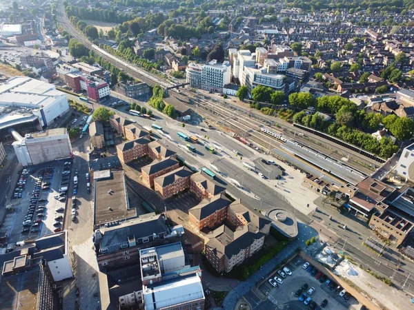 Luton Şehir Merkezi Yüksek Açılı Görünümü