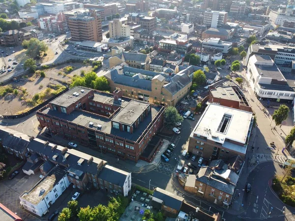 Blick Aus Dem Hochwinkel Auf Das Stadtzentrum Von Luton — Stockfoto