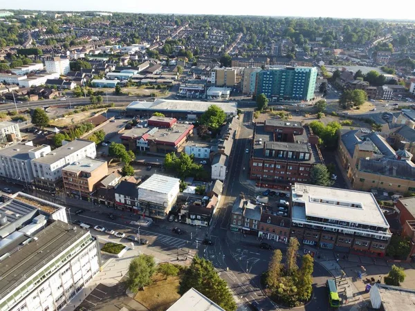 Blick Aus Dem Hochwinkel Auf Das Stadtzentrum Von Luton — Stockfoto