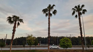 Beautiful View of Istanbul City of Turkey from Motorways Bridge. The Bosphorus Strait or Bosporus Strait is a natural strait and an internationally significant waterway located in north-western Turkey.