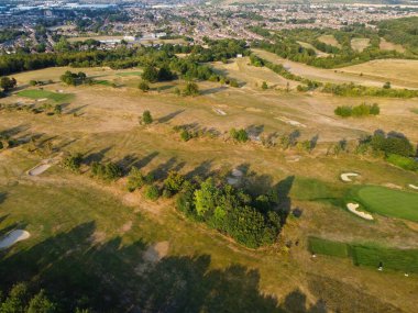Dunstable downs and Hills of England. Beautiful Landscape view of Dunstable Downs England Great Britain, Sunset Time