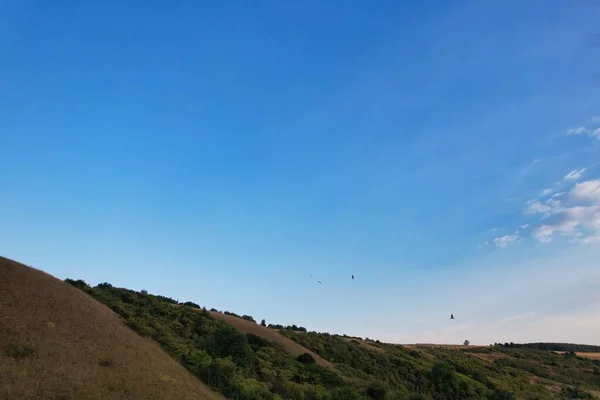 Dunstable downs and Hills of England. Beautiful Landscape view of Dunstable Downs England Great Britain, Sunset Time