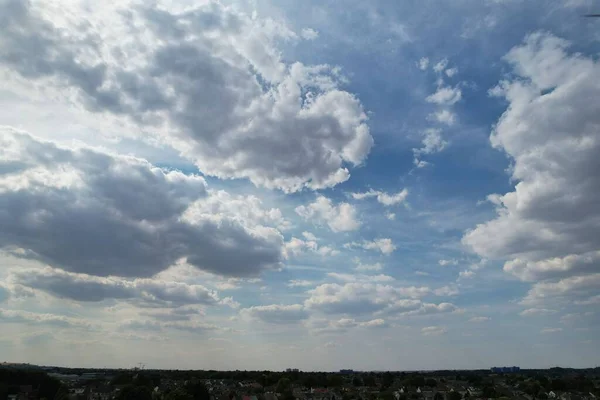 Dramatic Clouds Sky Dunstable Downs England — Photo