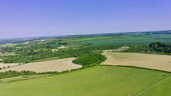 Aerial View of Countryside Landscape of England Fimi