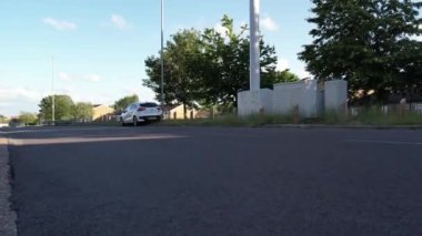Aerial view of North Luton City Residential Buildings and houses at Great Britain