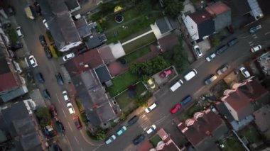 Dramatic Red Sky at Sunset over Luton City of England