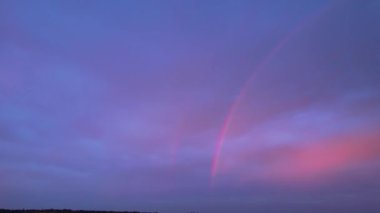 Dramatic Red Sky at Sunset over Luton City of England
