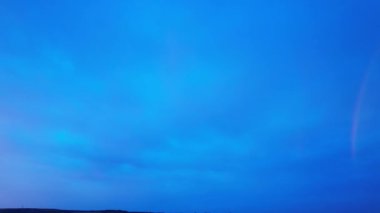 Dramatic Red Sky at Sunset over Luton City of England