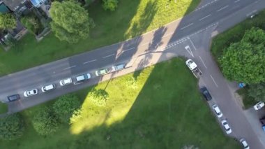 İngiltere 'nin Kuzey Luton şehrinin Yüksek Açılı Hava Görüntüleri