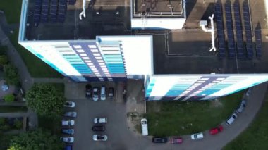 İngiltere 'nin Kuzey Luton şehrinin Yüksek Açılı Hava Görüntüleri