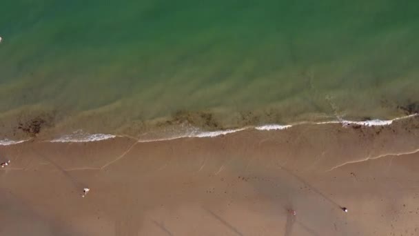 Beautiful Aerial View Sea View Sandy Beach Bournemouth City England — Stok Video