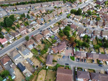 Beautiful Aerial View of British City on a Sunny Day