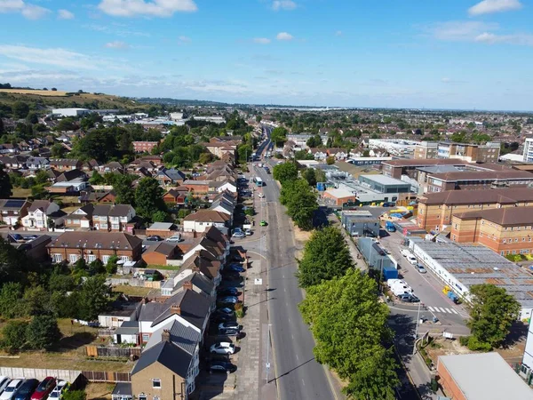 Beautiful Aerial View British City Sunny Day — Zdjęcie stockowe