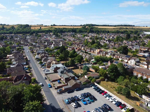 Beautiful Aerial View of British City on a Sunny Day
