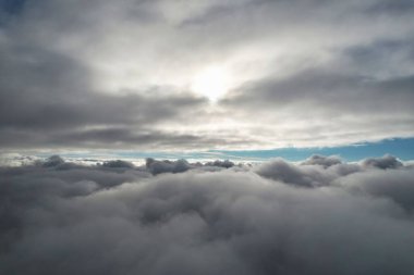 Most Beautiful Aerial View of Clouds in the Morning, Above the Clouds Morning and Sunrise