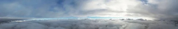 Πιο Όμορφη Αεροφωτογραφία Των Νεφών Πρωί Πάνω Από Σύννεφα Πρωί — Φωτογραφία Αρχείου