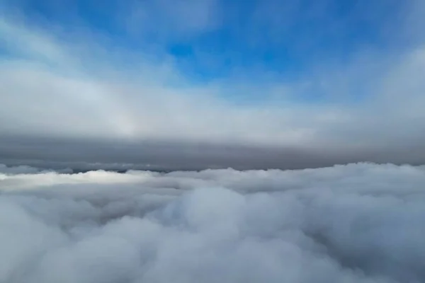 Самый Красивый Вид Воздуха Облака Утром Над Облаками Утром Рассвете — стоковое фото