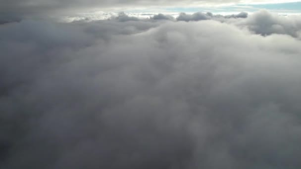 Most Beautiful Aerial View Clouds Morning Dramatically Fast Moving Clouds — Stockvideo