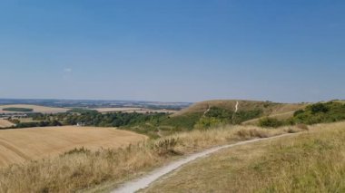 İngiltere 'nin en güzel İngiliz kırsalının en iyi hava manzarası.