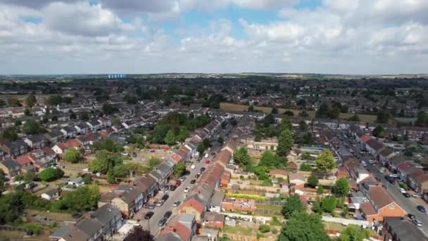 High Angle Footage British City Residentials — Stock Video