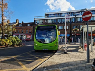 Beautiful View of Central Railway Station and City Centre of Luton England, Luton railway station is located in the town centre and Shopping Mall of Luton,  The Image Captured on 20-8-2022