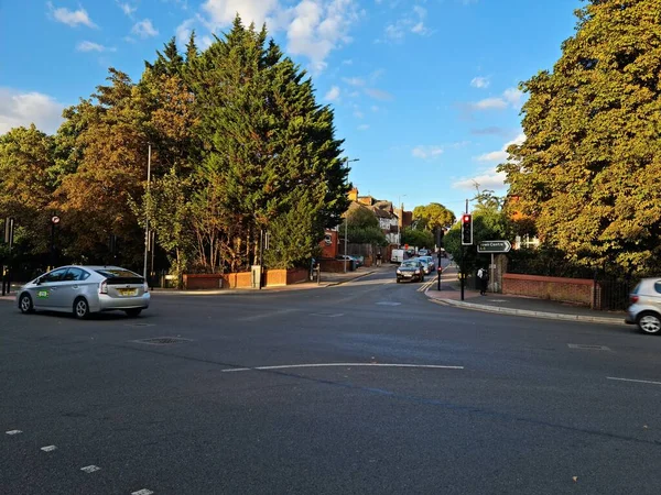 Beautiful View of Central Railway Station and City Centre of Luton England, Luton railway station is located in the town centre and Shopping Mall of Luton,  The Image Captured on 20-8-2022