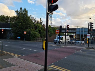 Beautiful View of Central Railway Station and City Centre of Luton England, Luton railway station is located in the town centre and Shopping Mall of Luton,  The Image Captured on 20-8-2022