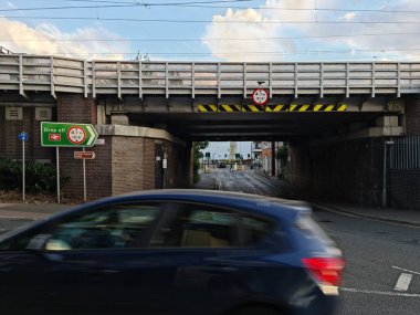 Beautiful View of Central Railway Station and City Centre of Luton England, Luton railway station is located in the town centre and Shopping Mall of Luton,  The Image Captured on 20-8-2022