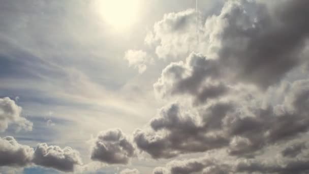 Time Lapse Βροχή Σύννεφα Πάνω Από Βρετανική Πόλη Στο Ηλιοβασίλεμα — Αρχείο Βίντεο