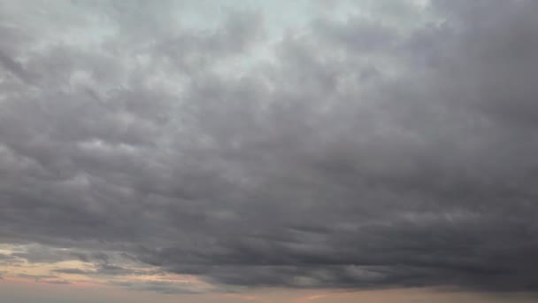 Time Lapse Rain Clouds British City Sunset Time — Stockvideo