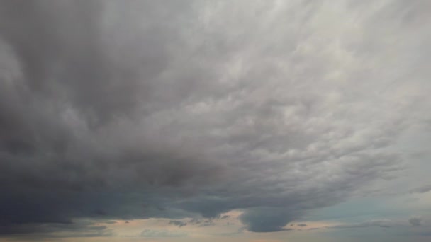 Time Lapse Rain Clouds British City Sunset Time — Stockvideo