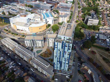 Gorgeous Aerial View of Hemel Hempstead England UK Town of England
