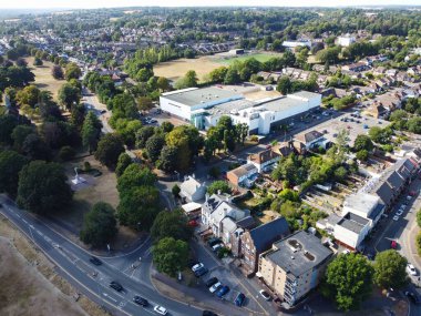 Gorgeous Aerial View of Hemel Hempstead England UK Town of England